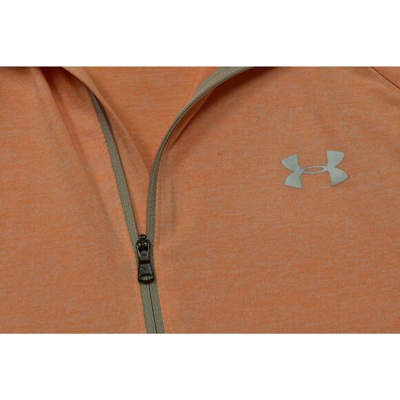 Under Armour HeatGear Loose Fit Half-Zip Pullover Size M Women's Orange - Picture 7 of 8